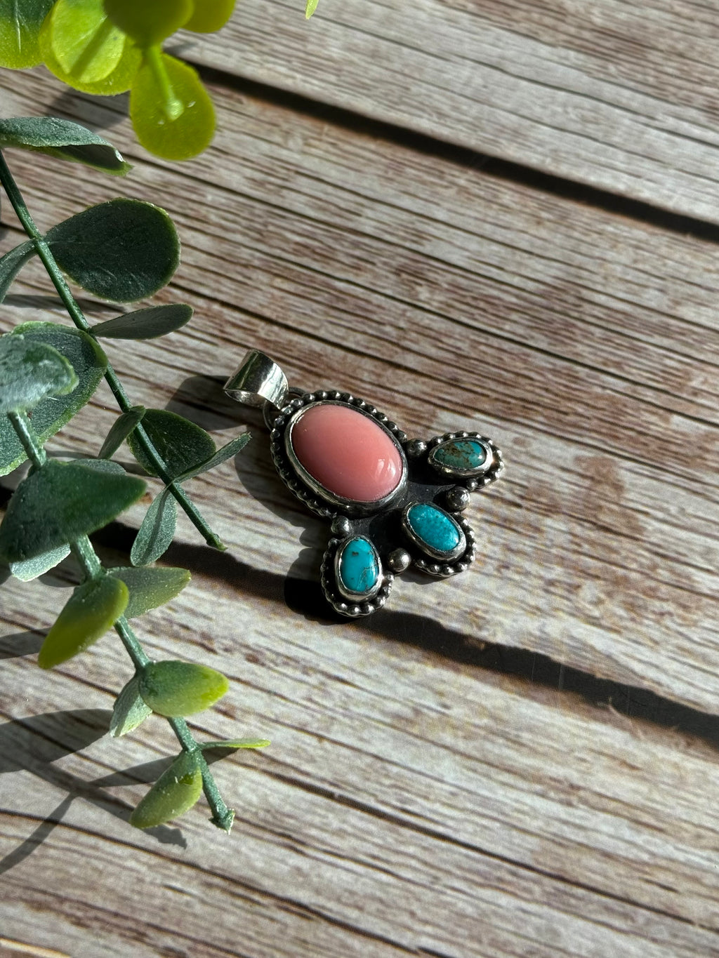 Pink Conch/Sonoran Pendant