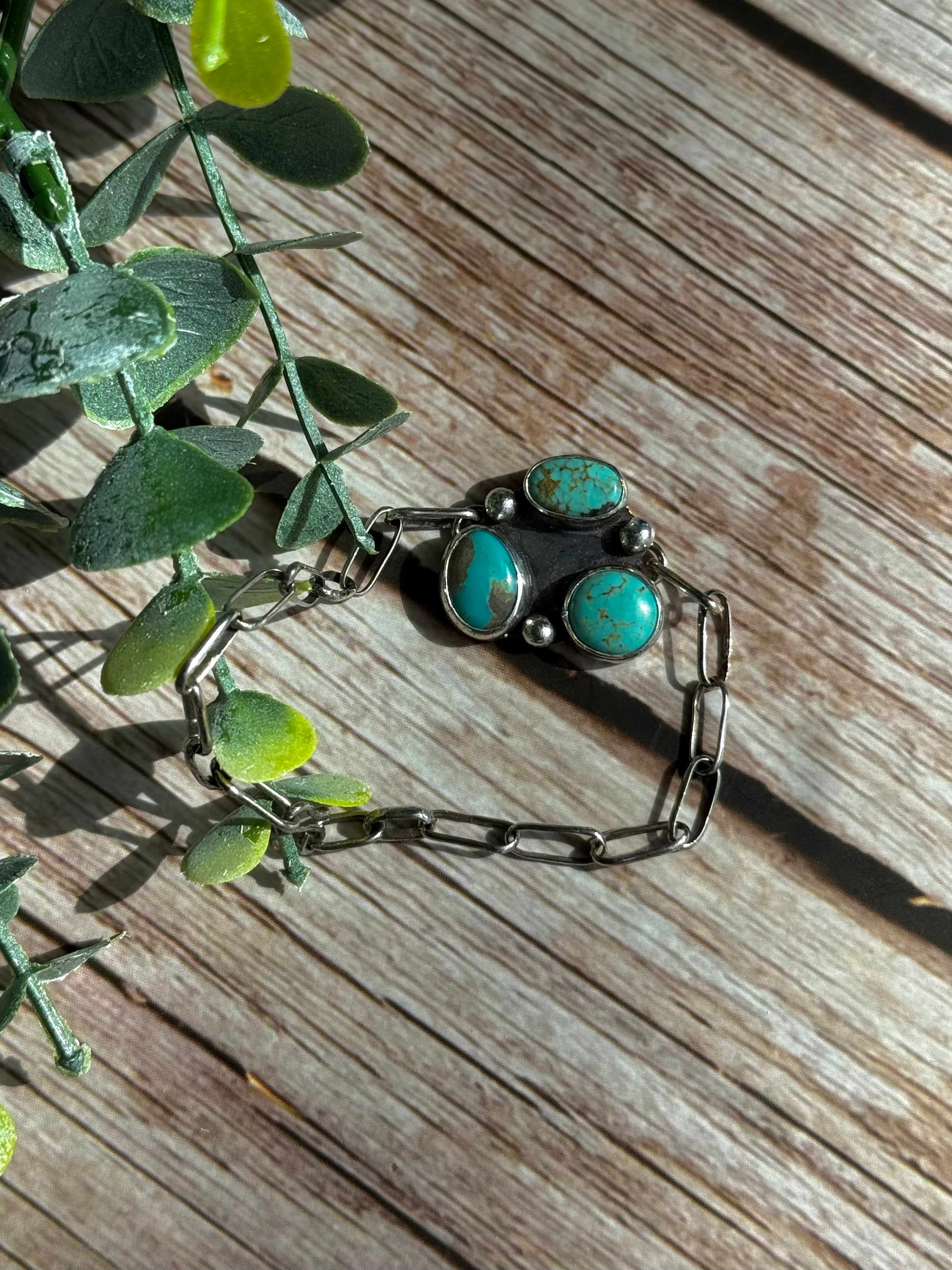 3-Stone Cluster Bracelet