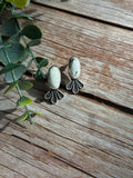 White Buffalo Earrings