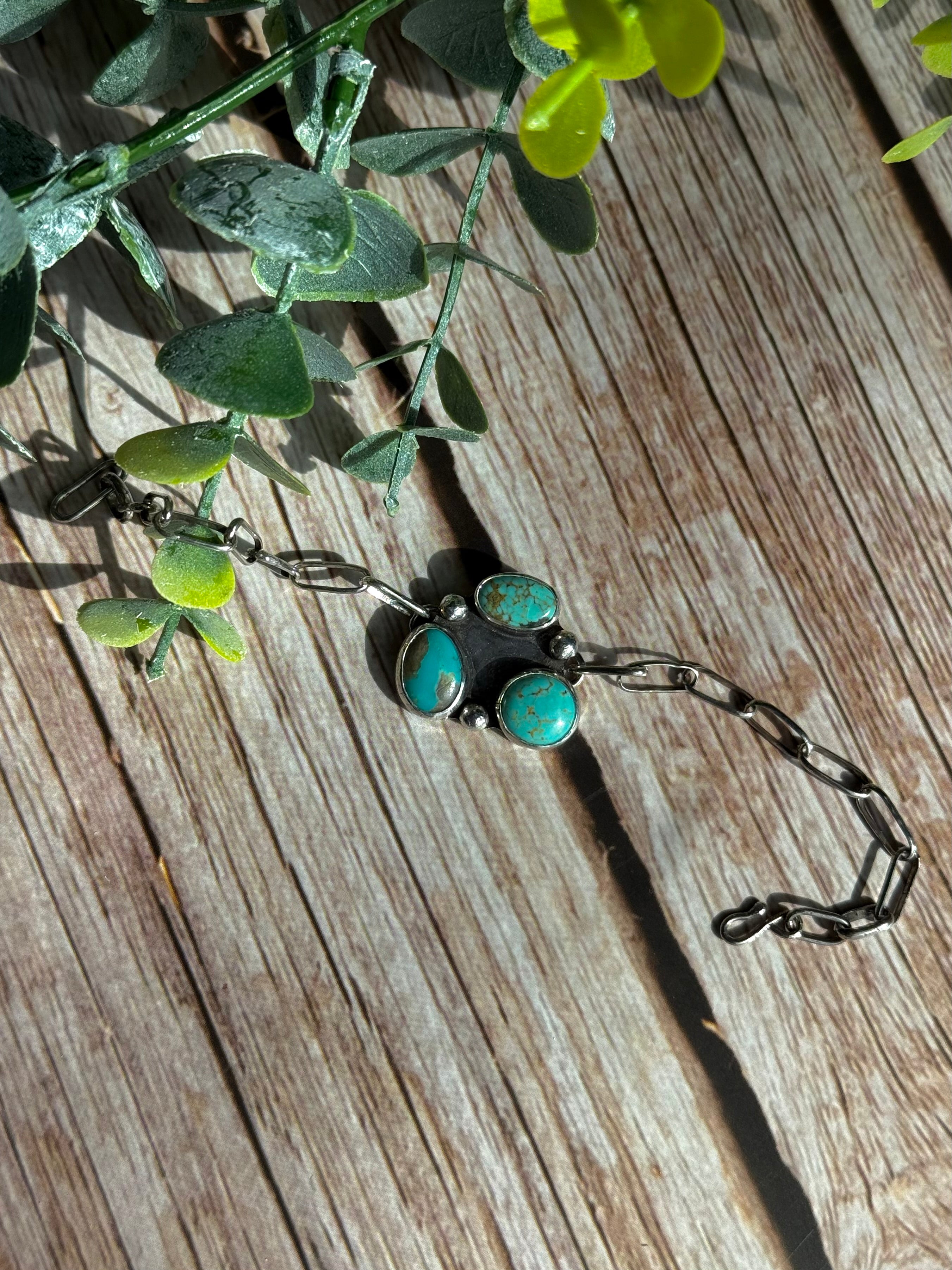 3-Stone Cluster Bracelet