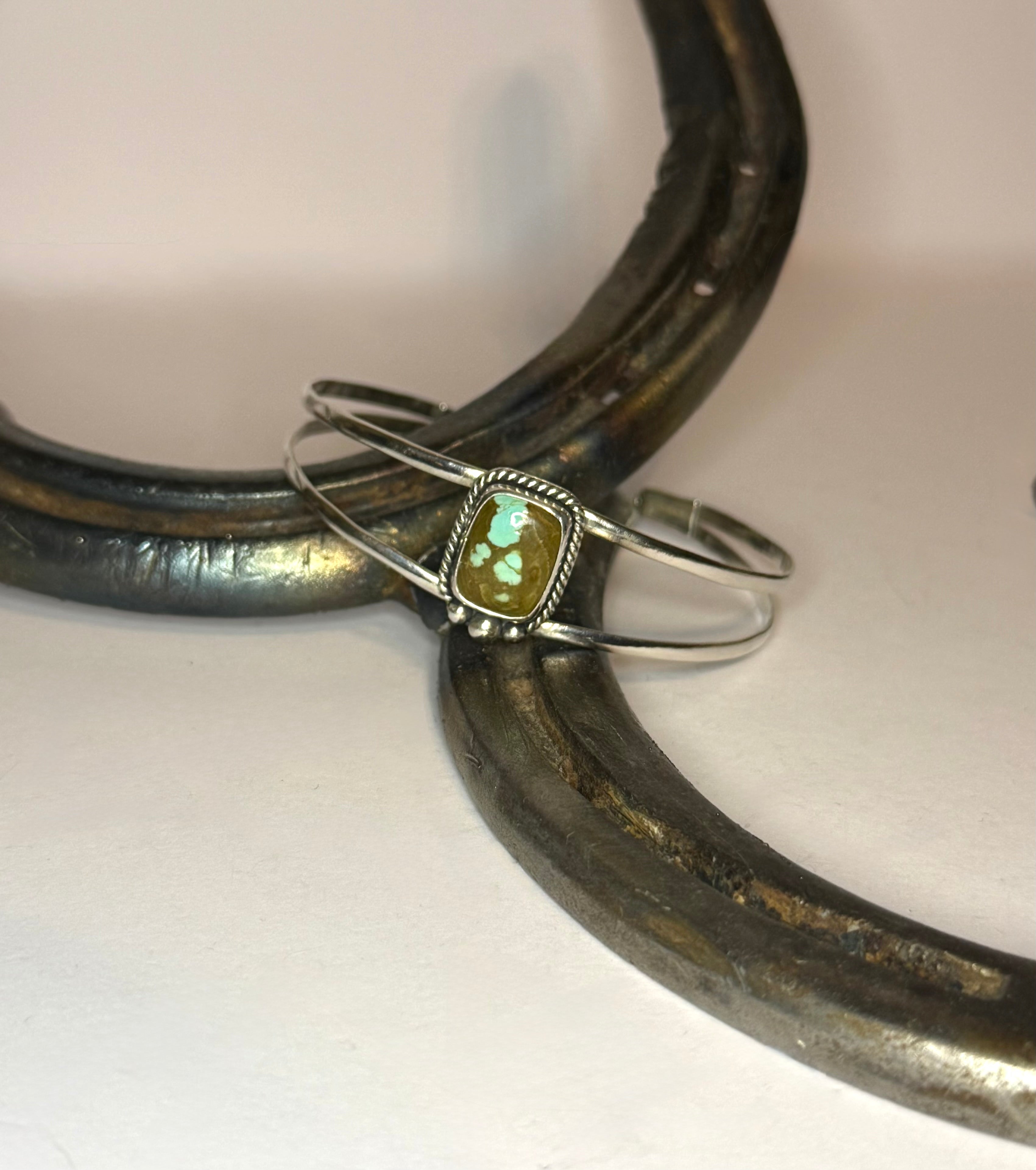 Number 8 Turquoise Cuff