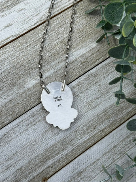 Sonoran Mountain/Red Spiny Coin Necklace
