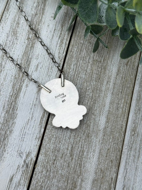 Pink Conch/Mother of Pearl Coin Necklace